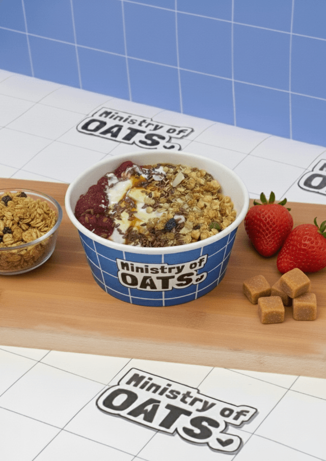Strawberry Caramel Yogurt Bowl
